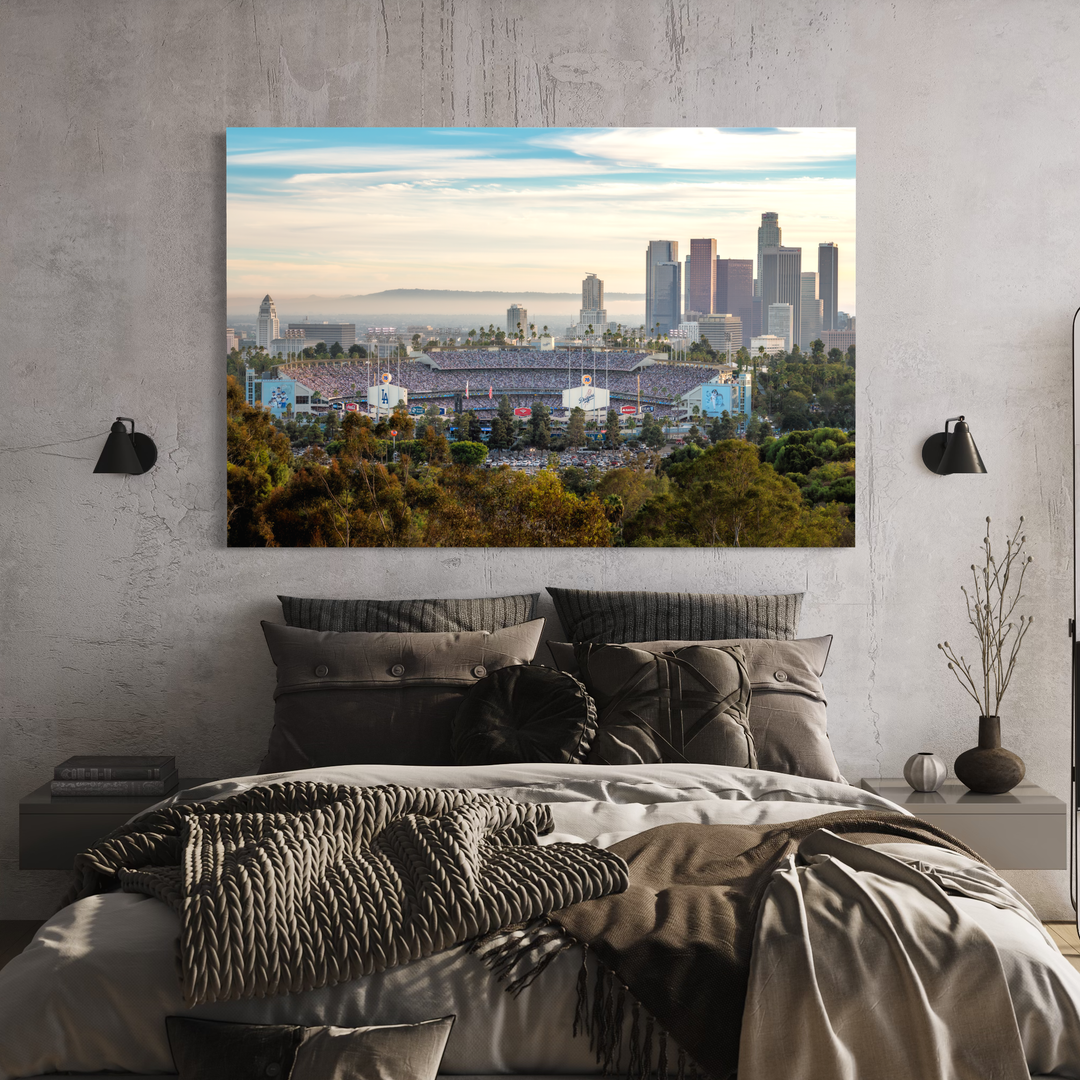 Chris Fabregas Fine Art Photography 2024 World Series – Dodger Stadium Skyline, LA Cityscape Fine Art Print – Perfect for Dodgers Fans - Limited Edition Wall Art print High-quality fine art photography print 