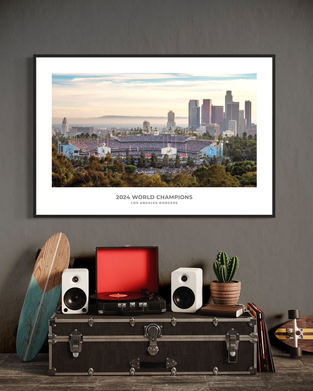 Chris Fabregas Fine Art Photography Digital Download 2024 World Series Game Two Fine Art Digital Download – Dodger Stadium & Los Angeles Skyline Photo Wall Art print High-quality fine art photography print 