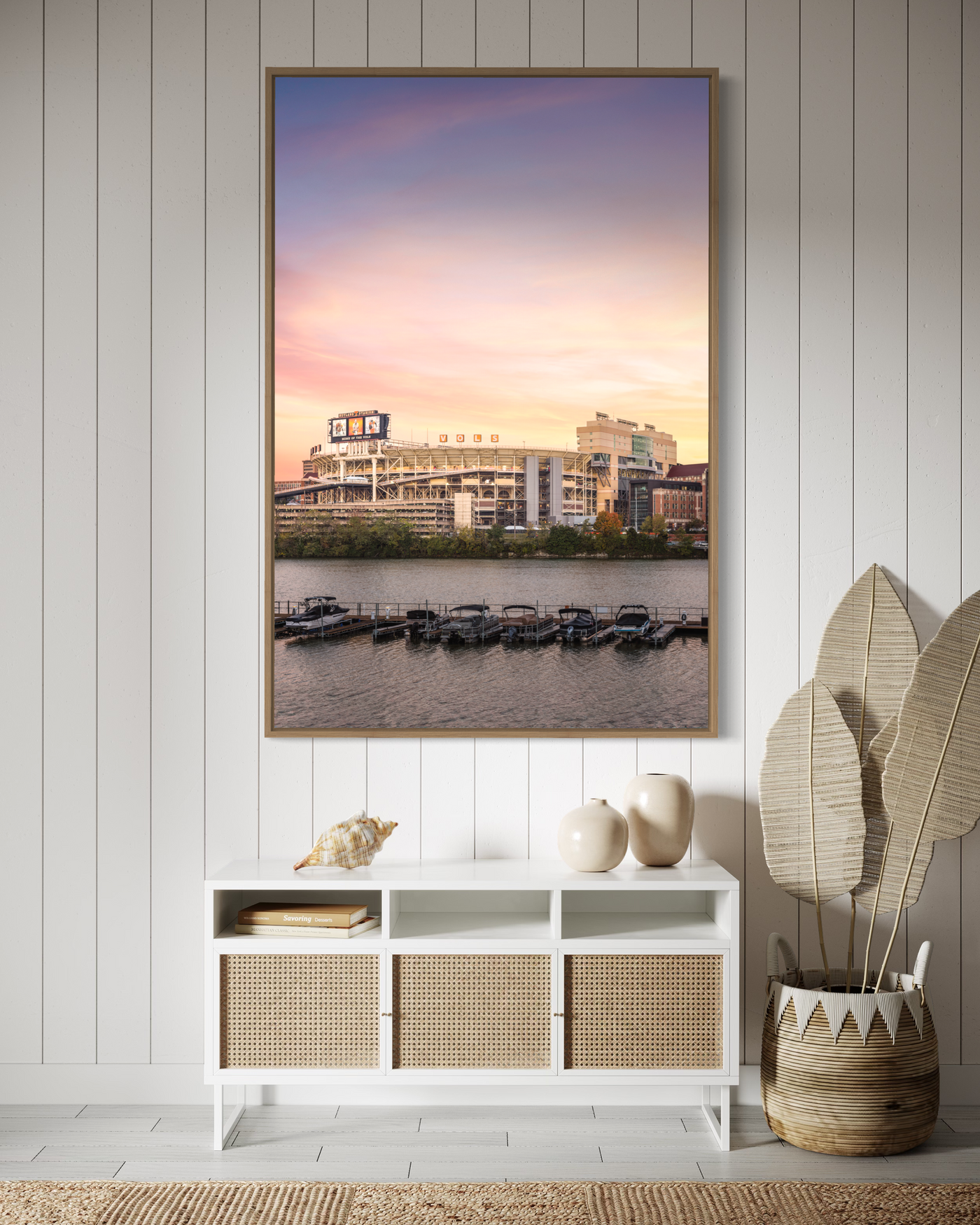Neyland Stadium Sunrise Limited Edition displayed in a modern room interior