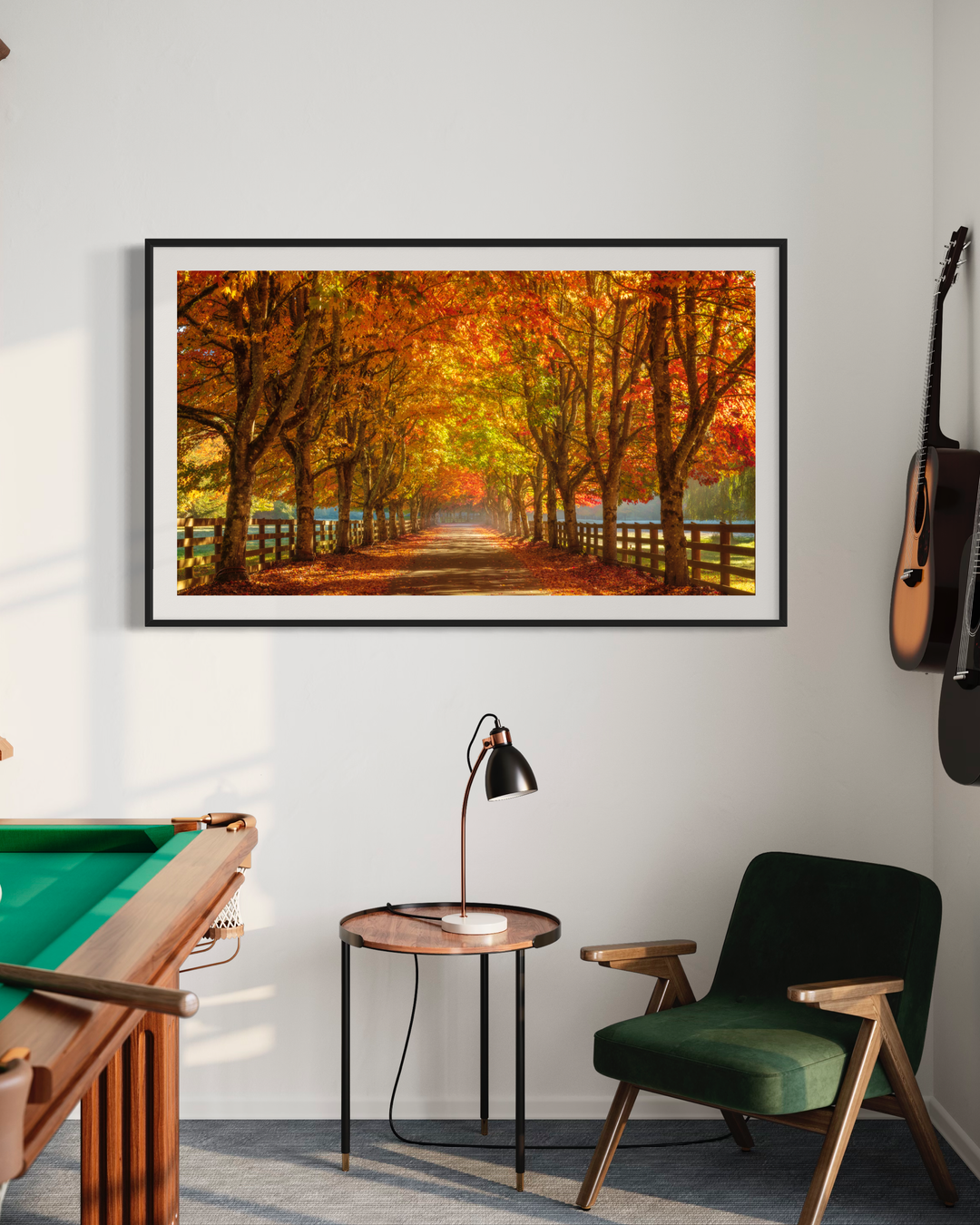 Chris Fabregas Fine Art Photography Digital Download Autumn Road Digital Art for Samsung Frame TV | Vibrant Fall Wall Art Wall Art print High-quality fine art photography print 