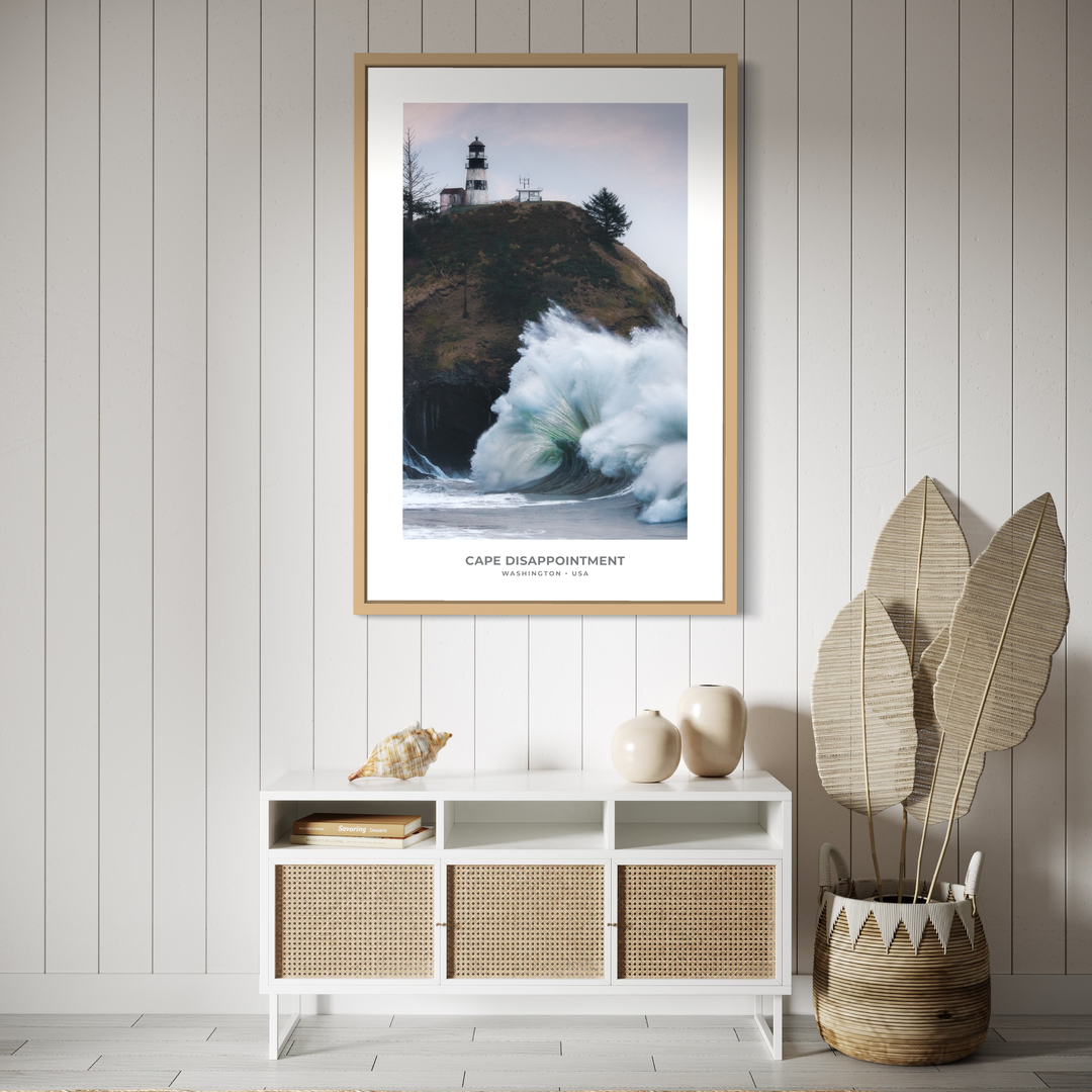 Chris Fabregas Fine Art Photography Digital Download Cape Disappointment Lighthouse PNW Printable | Washington Coast Decor Wall Art print High-quality fine art photography print 