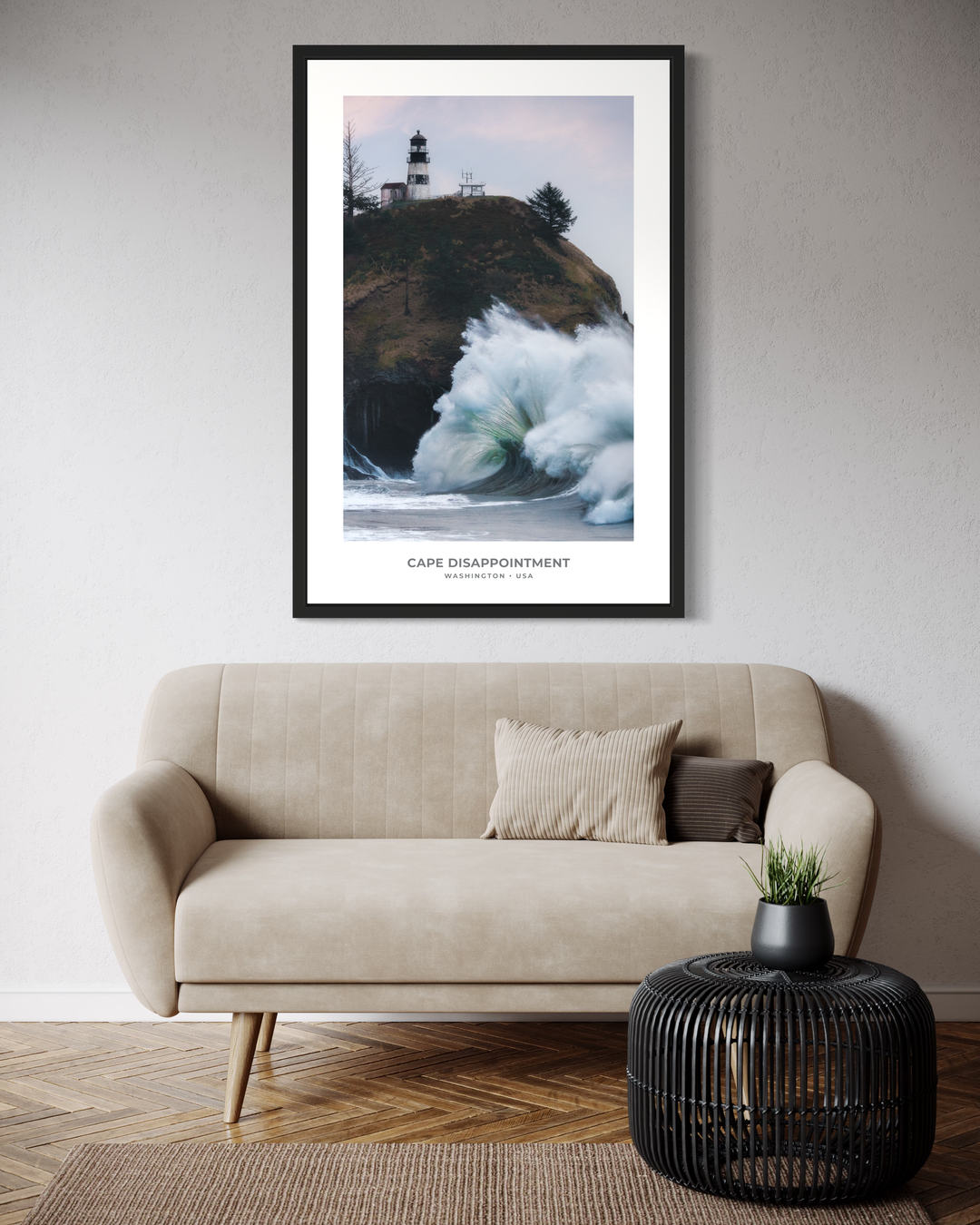 Chris Fabregas Fine Art Photography Digital Download Cape Disappointment Lighthouse PNW Printable | Washington Coast Decor Wall Art print High-quality fine art photography print 