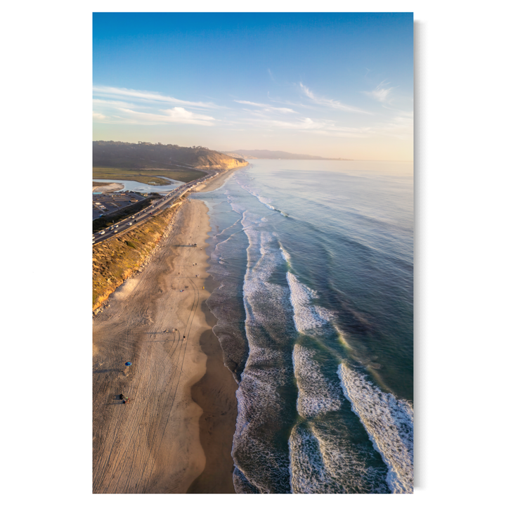 Chris Fabregas Photography Metal, Canvas, Paper, Acrylic Del Mar California Coast Fine Art Print - Aerial Beach Photography Wall Art print High-quality fine art photography print 