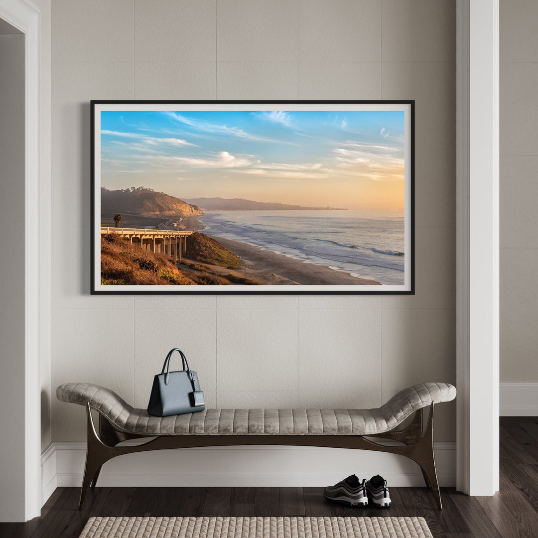 Chris Fabregas Fine Art Photography Digital Download Del Mar Sunset Digital Art – Samsung Frame TV Coastal Wall Art Wall Art print High-quality fine art photography print 