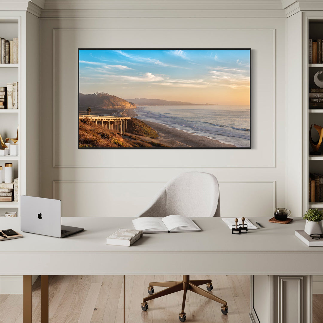 Chris Fabregas Fine Art Photography Digital Download Del Mar Sunset Digital Art – Samsung Frame TV Coastal Wall Art Wall Art print High-quality fine art photography print 