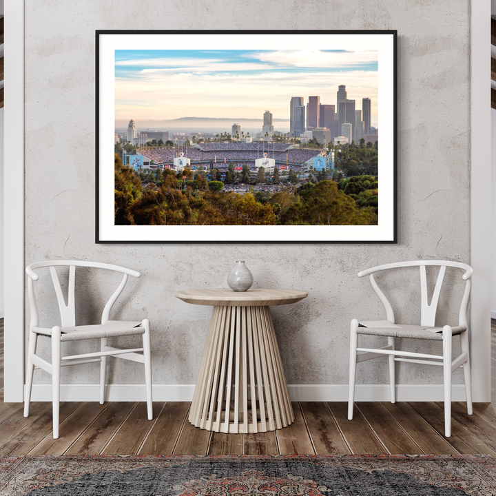 Chris Fabregas Photography Metal, Canvas, Paper Dodger Stadium and LA Skyline, Game Two 2024 World Series Wall Art print High-quality fine art photography print 