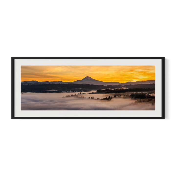 Mount Hood Panoramic Sunrise | PNW Landscape Fine Art Print Metal Print, Canvas Chris Fabregas Fine Art Photography Wall Art print High-quality fine art photography print 