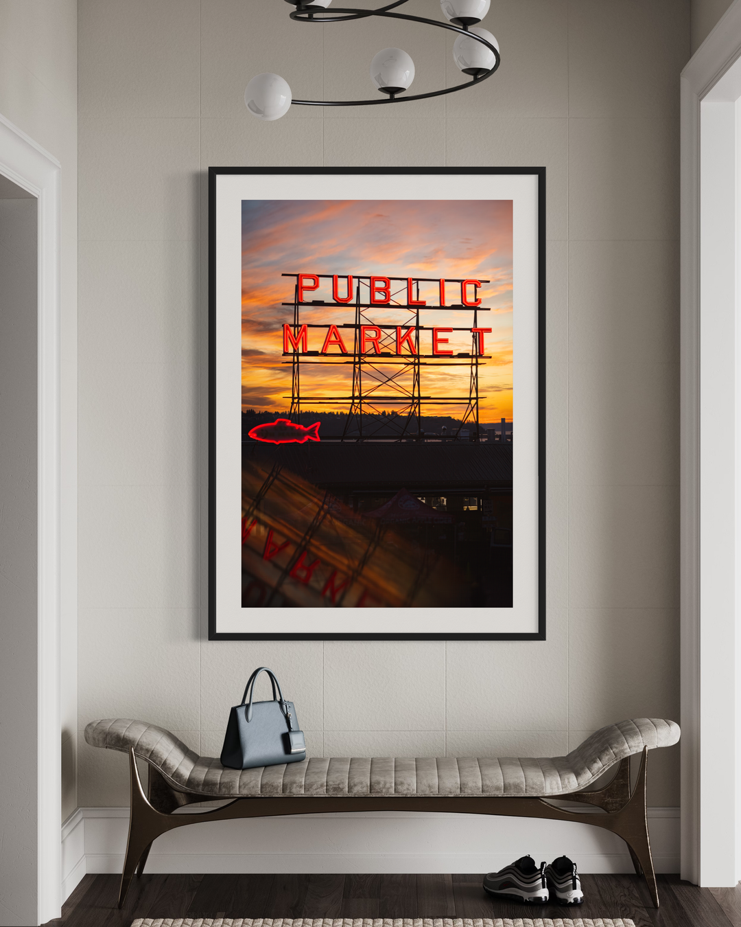 Chris Fabregas Photography Metal, Canvas, Paper, Acrylic Pike Place Market Neon Sign Print - Seattle Wall Art Photography Wall Art print High-quality fine art photography print 