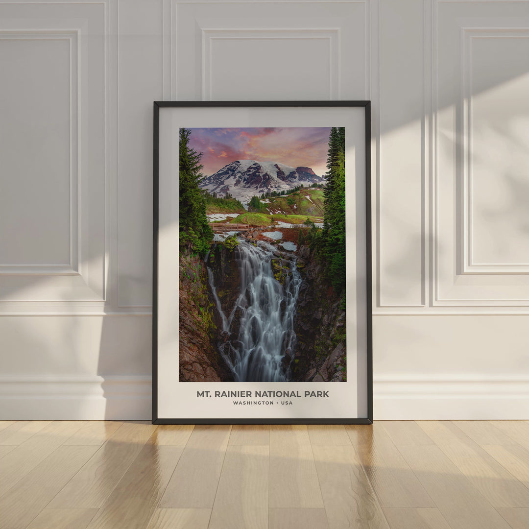 Mt Rainier Digital Print: Pacific Northwest Scenic Art Wall Decor