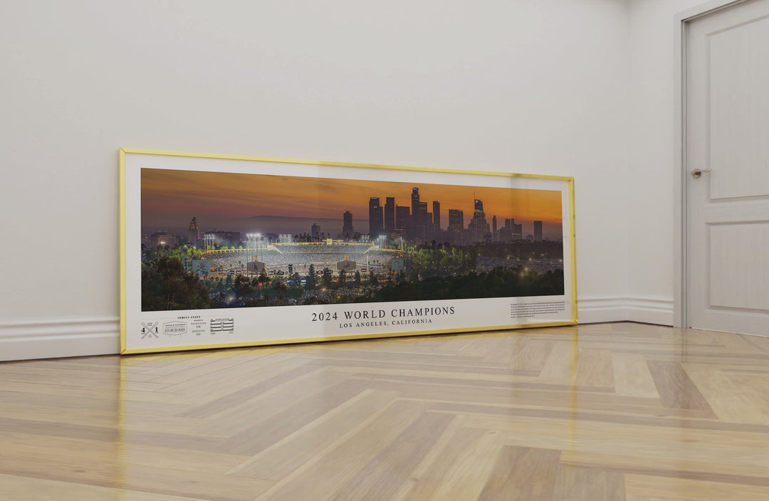 Los Angeles Dodgers 2024 World Series Panoramic Poster – Must Have Art