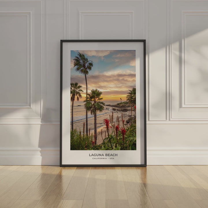 Laguna Beach Sunset Digital Download – Palm Trees & Ocean View