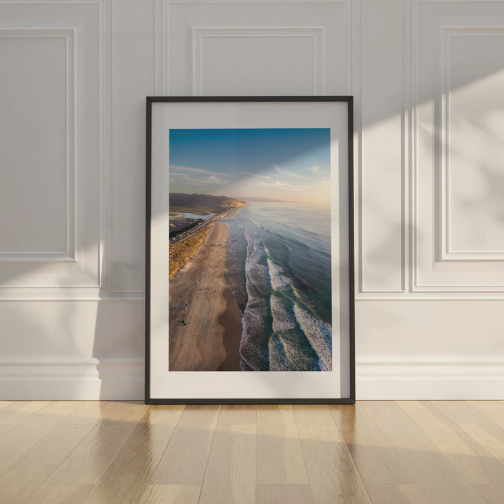 Del Mar California Coast Fine Art Print - Aerial Beach Photography