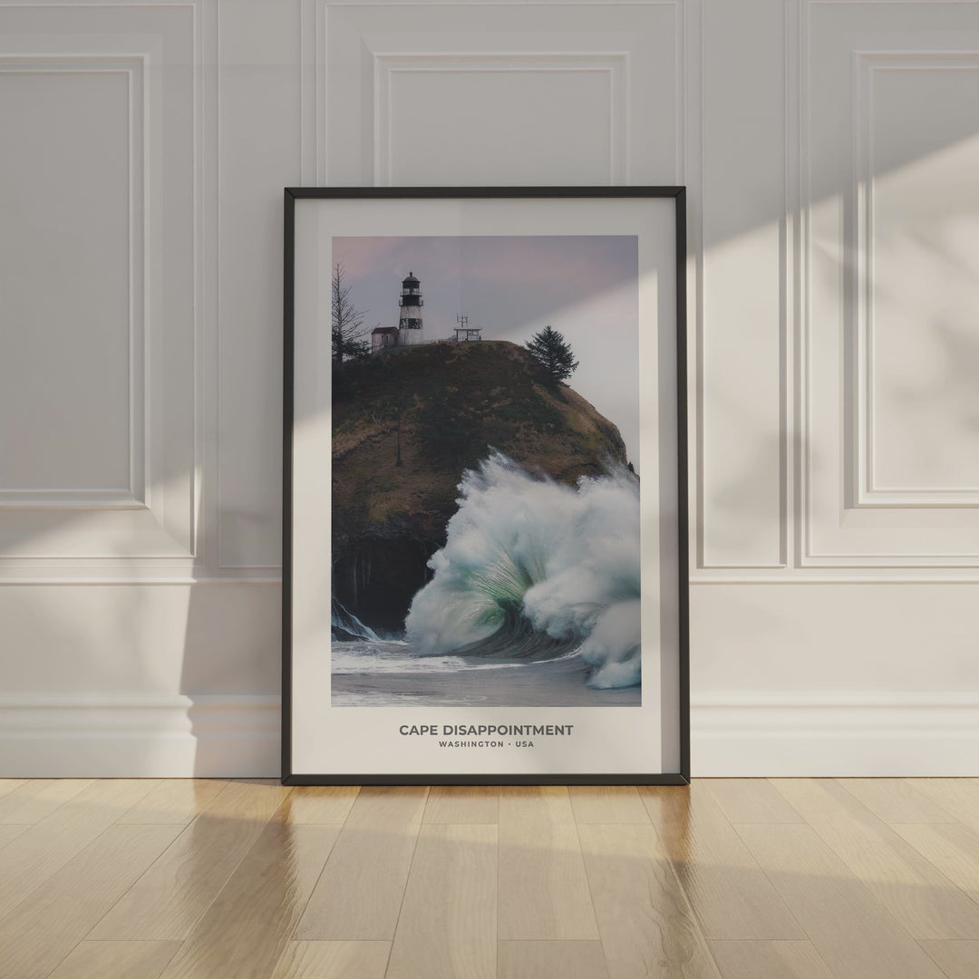 Cape Disappointment Lighthouse PNW Printable | Washington Coast Decor