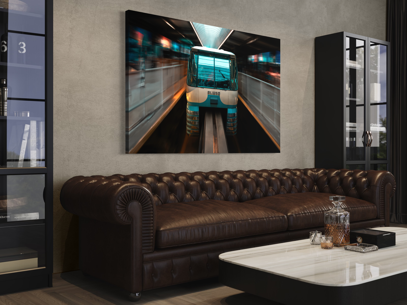 Seattle Monorail Limited Edition displayed in a contemporary room interior