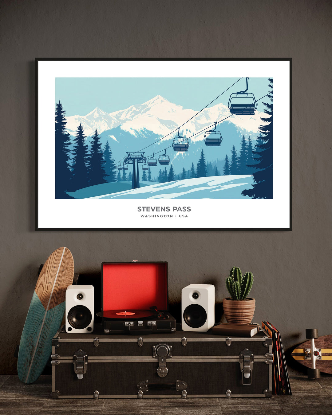 Chris Fabregas Fine Art Photography Digital Download WASHINGTON SKI RESORTS, Digital Printable Art Wall Art print High-quality fine art photography print 