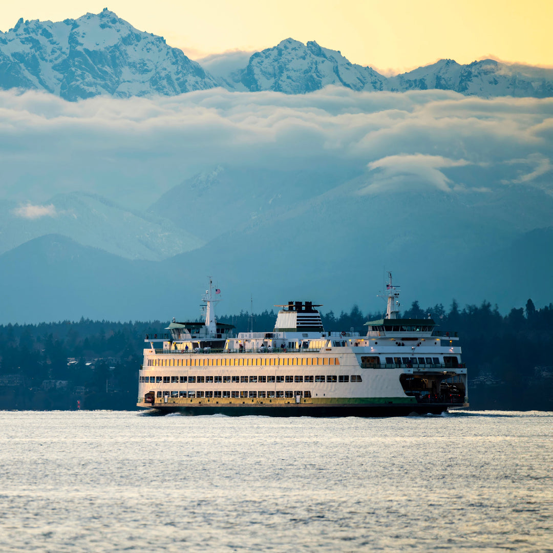 Chris Fabregas Photography Metal, Canvas, Paper, Acrylic Washington State Ferry Fine Art Print - Pacific Northwest Wall Art Wall Art print High-quality fine art photography print 