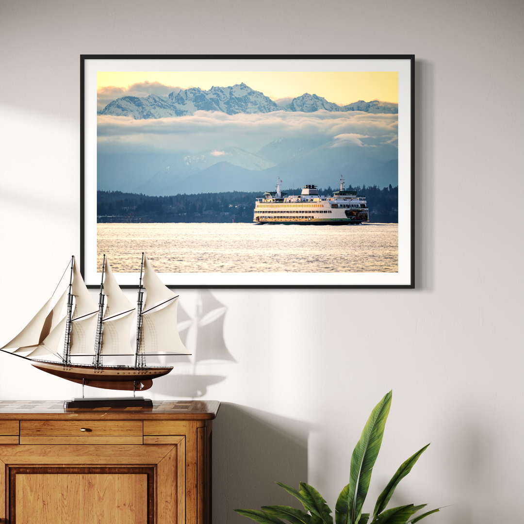 Chris Fabregas Photography Metal, Canvas, Paper, Acrylic Washington State Ferry Fine Art Print - Pacific Northwest Wall Art Wall Art print High-quality fine art photography print 