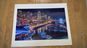 Downtown Seattle At Night, Photographic Wall Decor