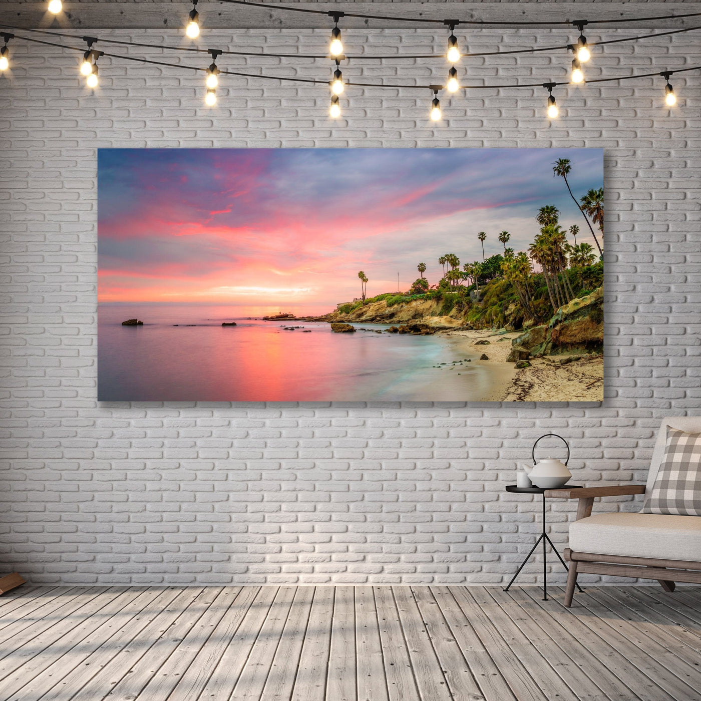 Laguna Beach Heisler Park Limited Edition displayed in a refined room interior
