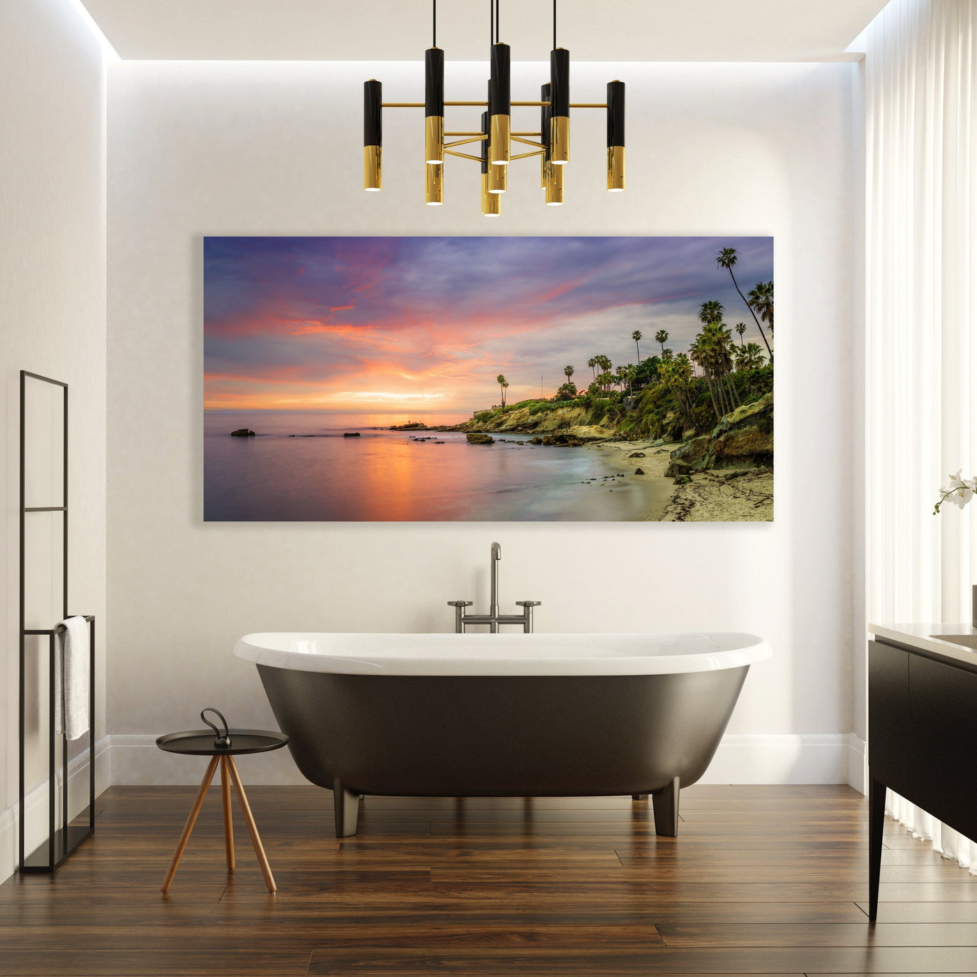 Laguna Beach Heisler Park Limited Edition displayed in a contemporary room interior
