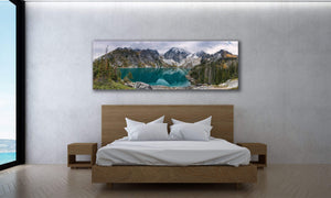 Chris Fabregas Fine Art Photography Metal Print Colchuck Lake, Washington State Panoramic Photography Wall Art print
