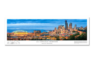 Chris Fabregas Fine Art Photography Panoramic Poster Seattle Sounders CONCACAF Championship Poster Wall Art print