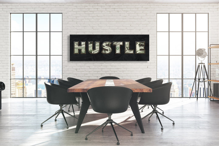 Chris Fabregas Fine Art Photography Poster Motivational Money Poster - HUSTLE Wall Art print