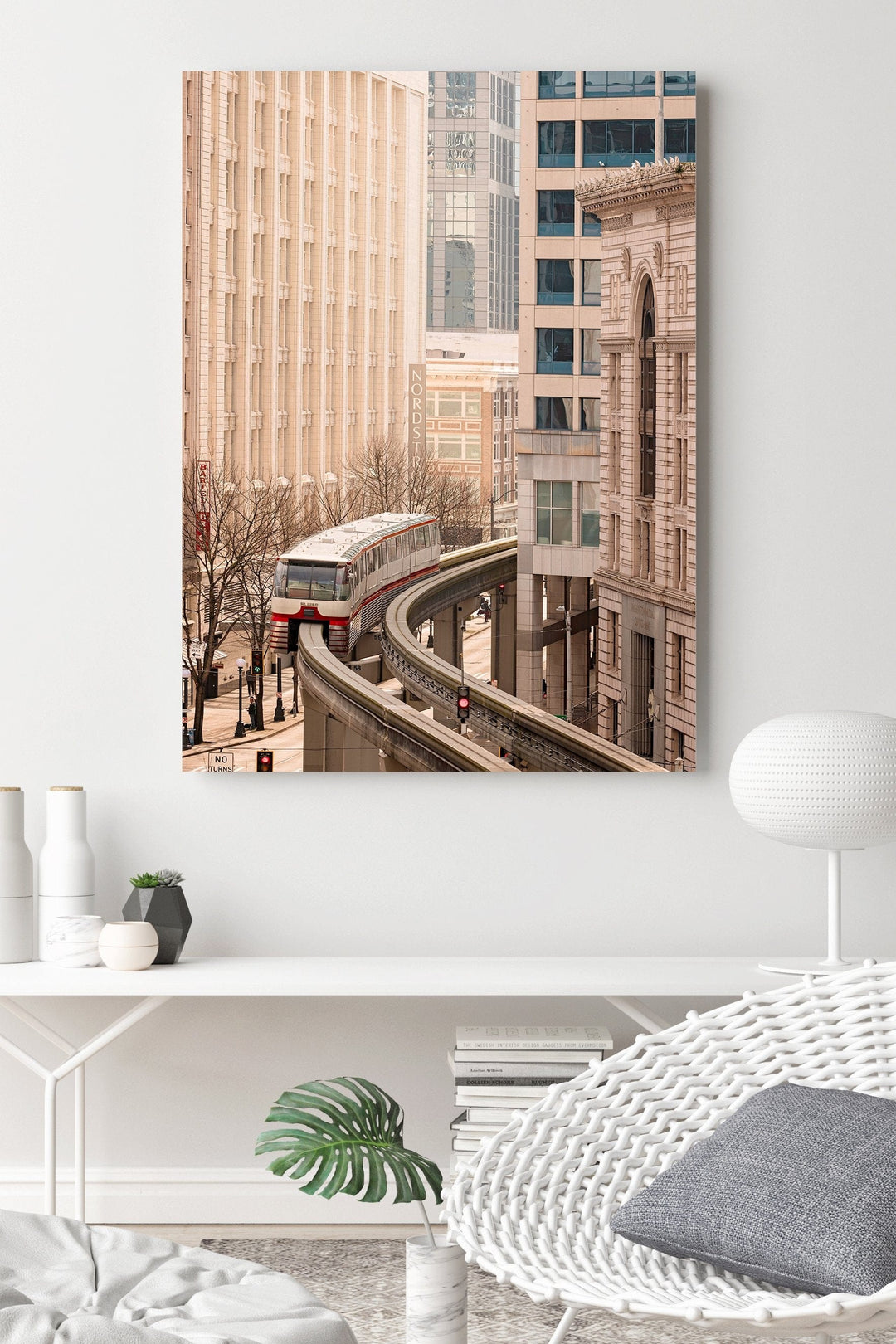 Chris Fabregas Photography Metal, Canvas, Paper Seattle Monorail Photographic Print Wall Art print