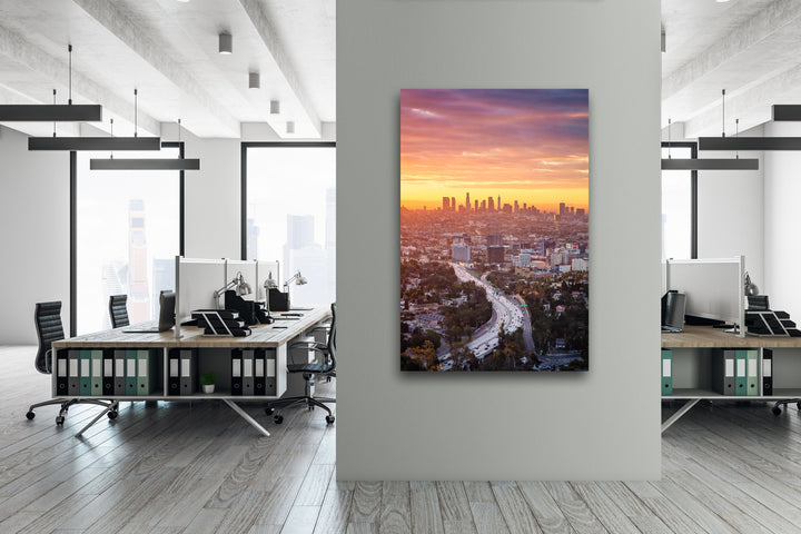 Chris Fabregas Photography Metal, Canvas, Paper Los Angeles Sunrise, Photographic Wall Decor Wall Art print