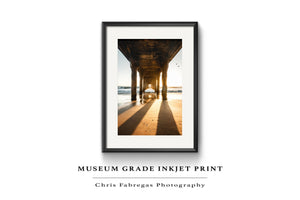 Chris Fabregas Photography Metal, Canvas, Paper Manhattan Beach Pier Sunset Pillars, California Wall Decor Photography Wall Art print