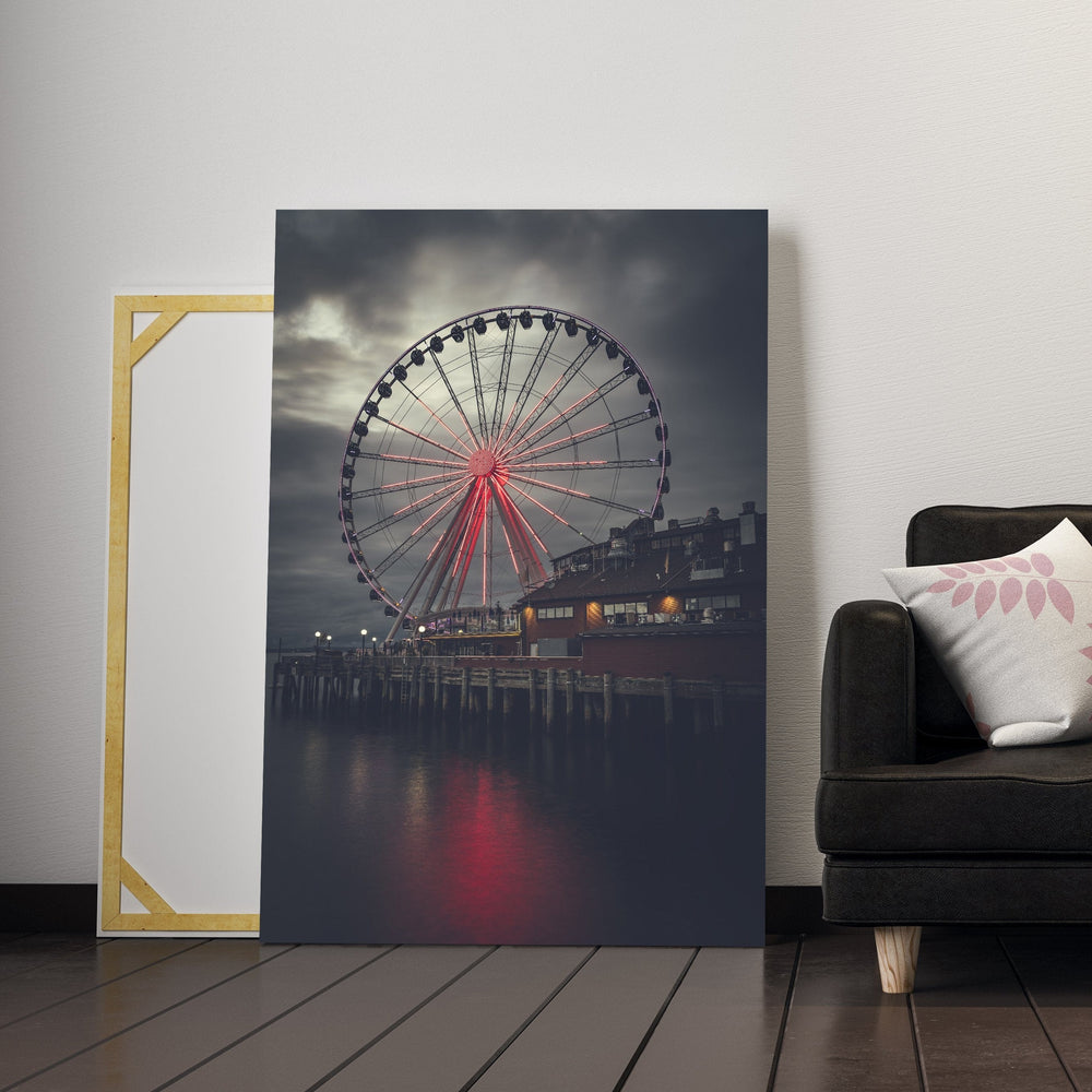 Chris Fabregas Photography Metal, Canvas, Paper Seattle Great Wheel Wall Art print