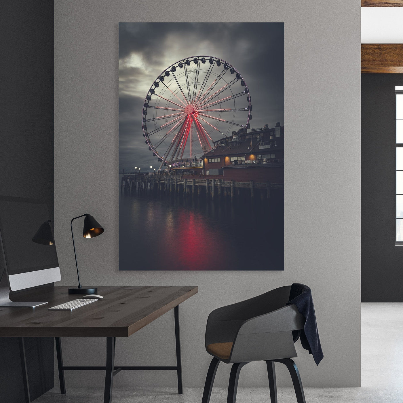 Seattle Great Wheel displayed in a refined room interior