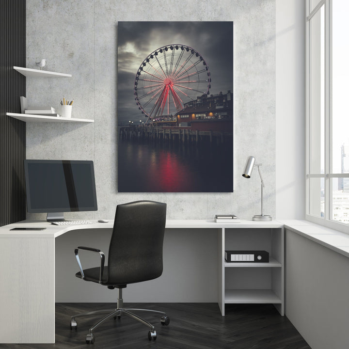 Chris Fabregas Photography Metal, Canvas, Paper Seattle Great Wheel Wall Art print