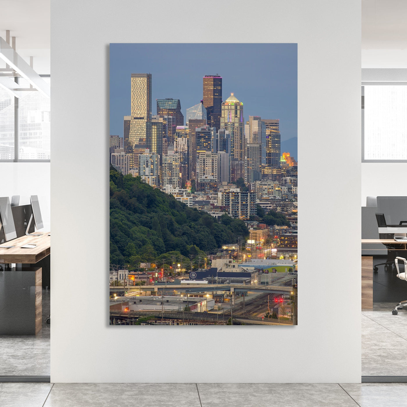 Seattle Emerald City displayed in a home interior