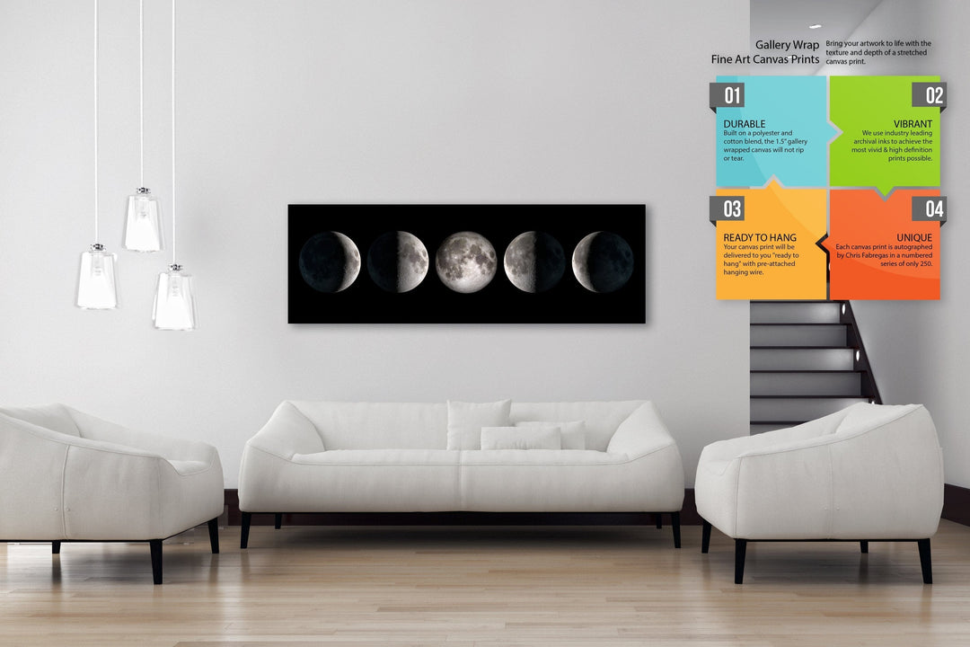 Chris Fabregas Photography Metal Print, Canvas Moon Phases Limited Edition Print Wall Art print