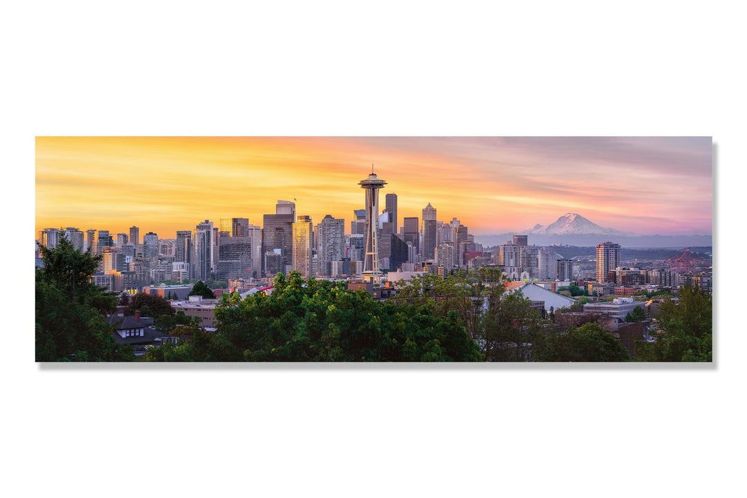 Chris Fabregas Photography Metal Print, Canvas Seattle Skyline Panoramic Print, Limited Edition, Updated Skyline Wall Art print