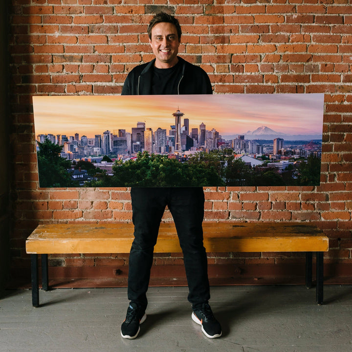 Chris Fabregas Photography Metal Print, Canvas Seattle Skyline Panoramic Print, Limited Edition, Updated Skyline Wall Art print