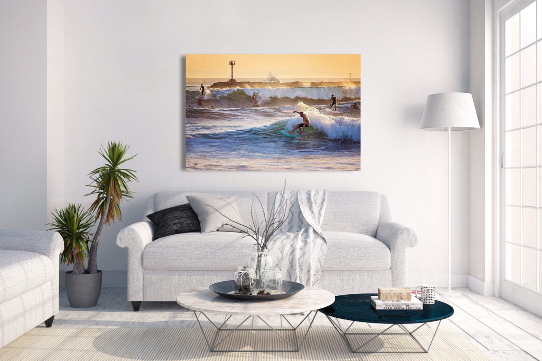 Chris Fabregas Photography Metal, Wood, Canvas, Paper Party Waves - Seal Beach California Wall Art print