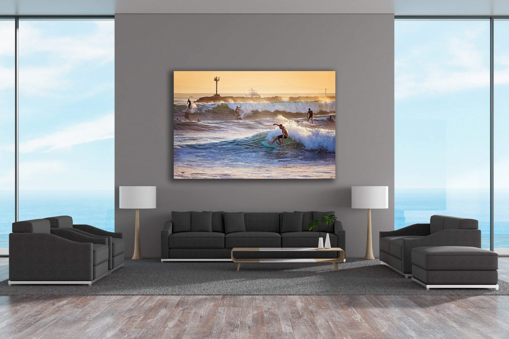 Chris Fabregas Photography Metal, Wood, Canvas, Paper Party Waves - Seal Beach California Wall Art print