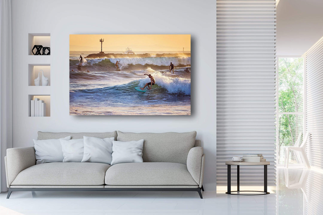 Chris Fabregas Photography Metal, Wood, Canvas, Paper Party Waves - Seal Beach California Wall Art print