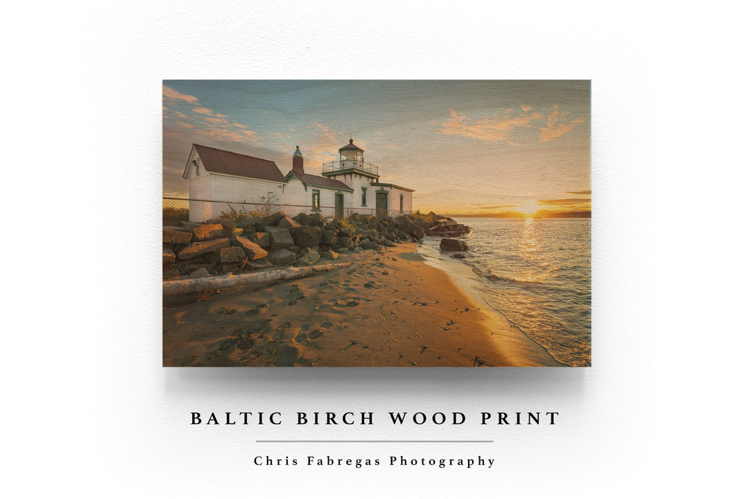 Chris Fabregas Photography Metal, Wood, Canvas, Paper West Point Lighthouse In Seattle's Discovery Park Wall Art print