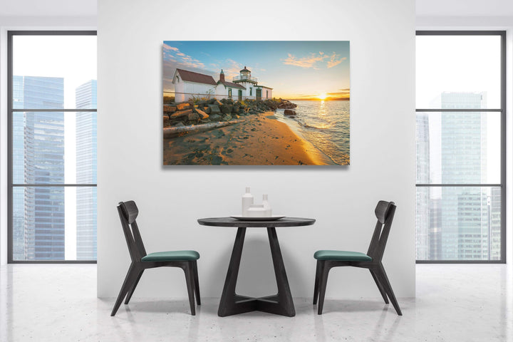 Chris Fabregas Photography Metal, Wood, Canvas, Paper West Point Lighthouse In Seattle's Discovery Park Wall Art print